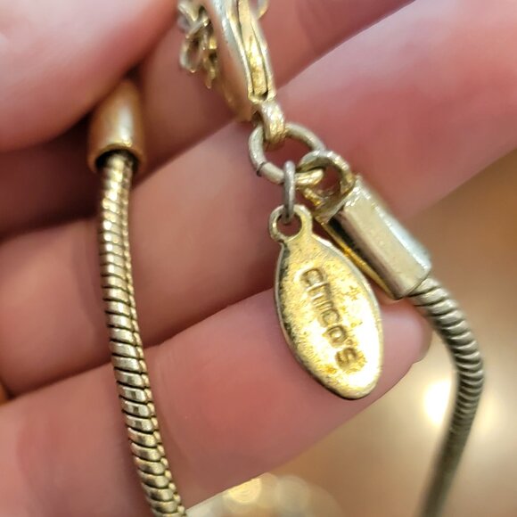 34" Chicos Resin Loop Pendant Necklace - Picture 5 of 13